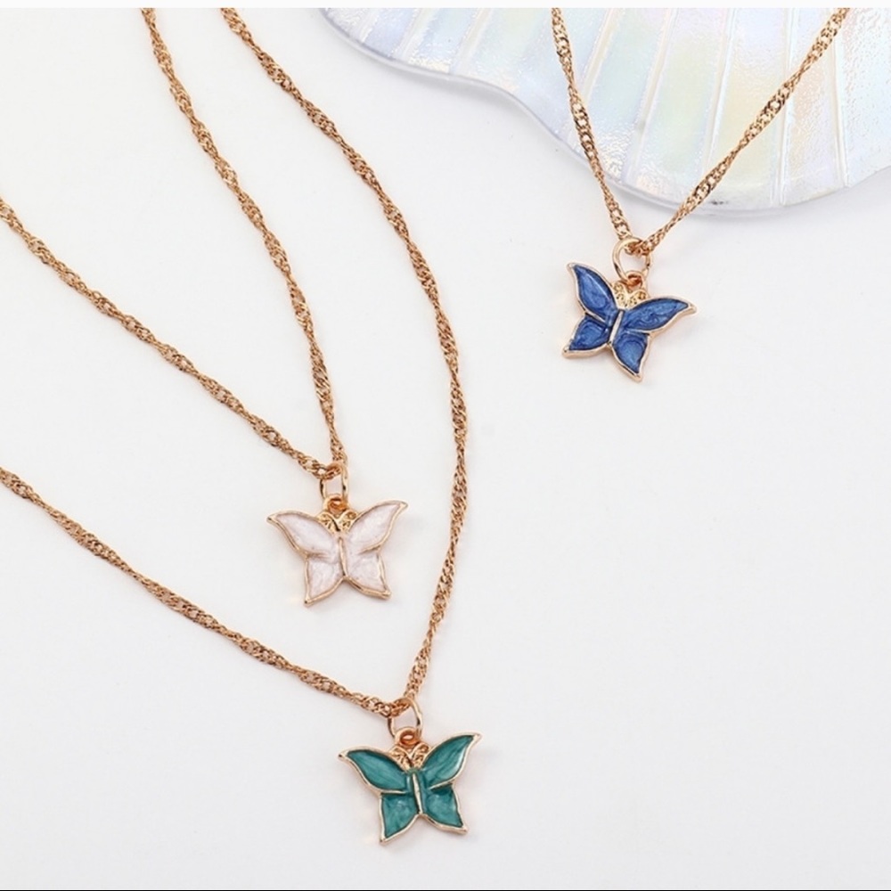 Assorted Color Butterfly Necklace🦋